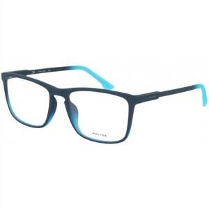 NEW POLICE men's vpl556 wave 3 eyeglasses in blue